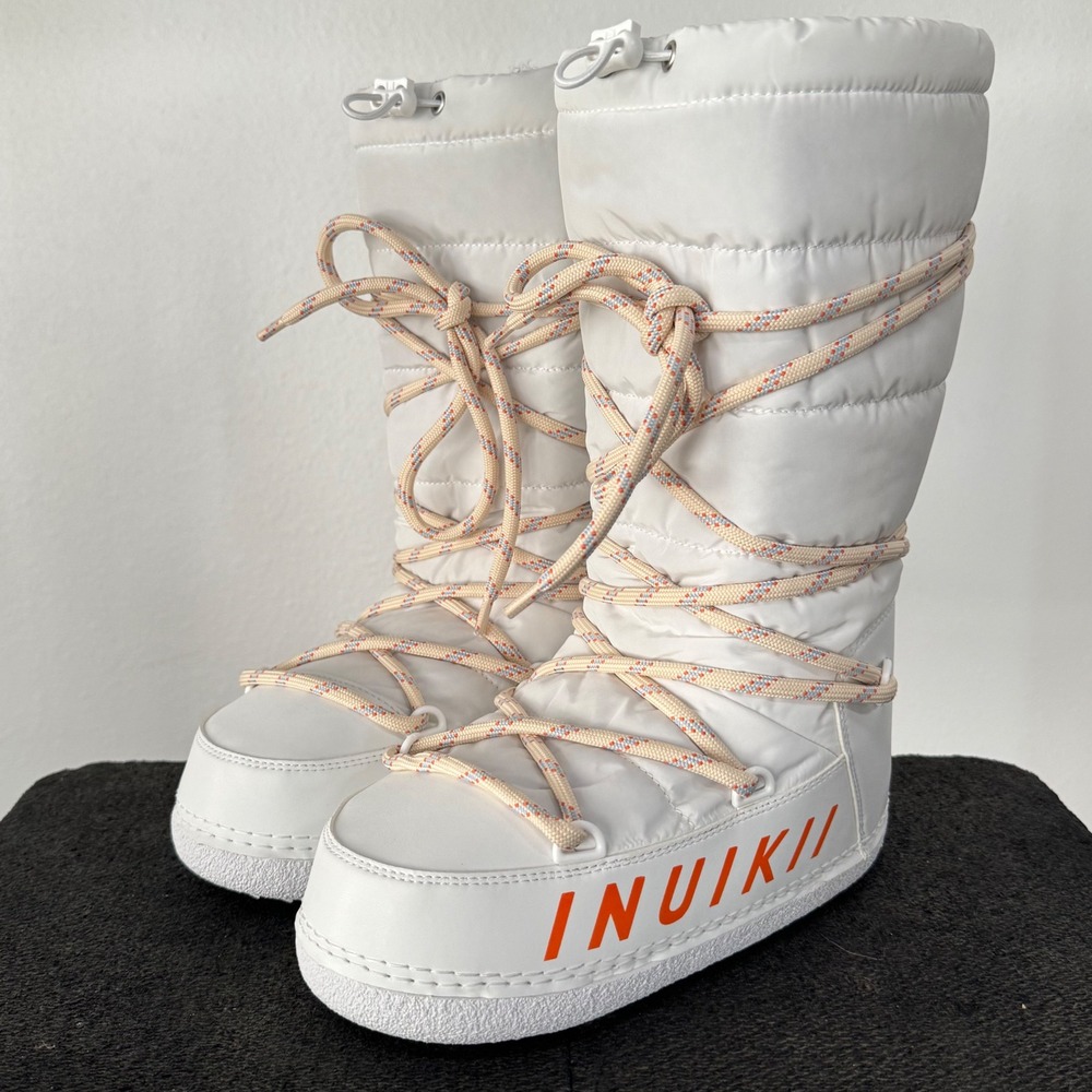 Inuikii X Free People Mountain High Snow Boots In White SZ 38/US 7 NEW